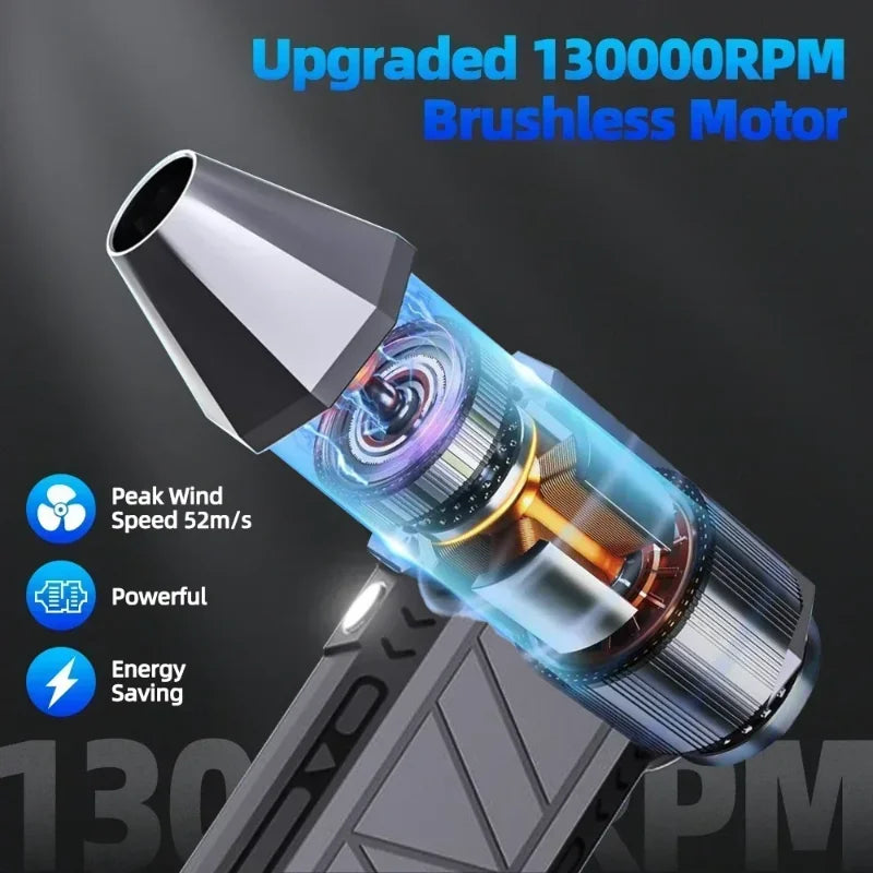 Xiaomi 130000RPM Handheld Brushless Motor 3nd Generation X3 Violent Blower Turbo Jet Fan Wind Speed 52m/s industrial Duct Fan