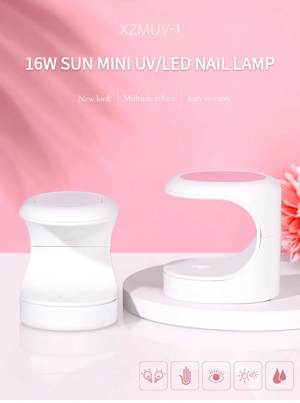 Nagel-Lampe 2025: Mini-16W UV-LED USB-Cable - Manicure Tool Collection
