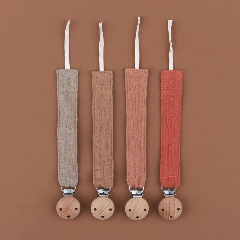 Schnuller-Clips 2025: Soft-Cotton Pacifier-Chain - Baby Shower Collection