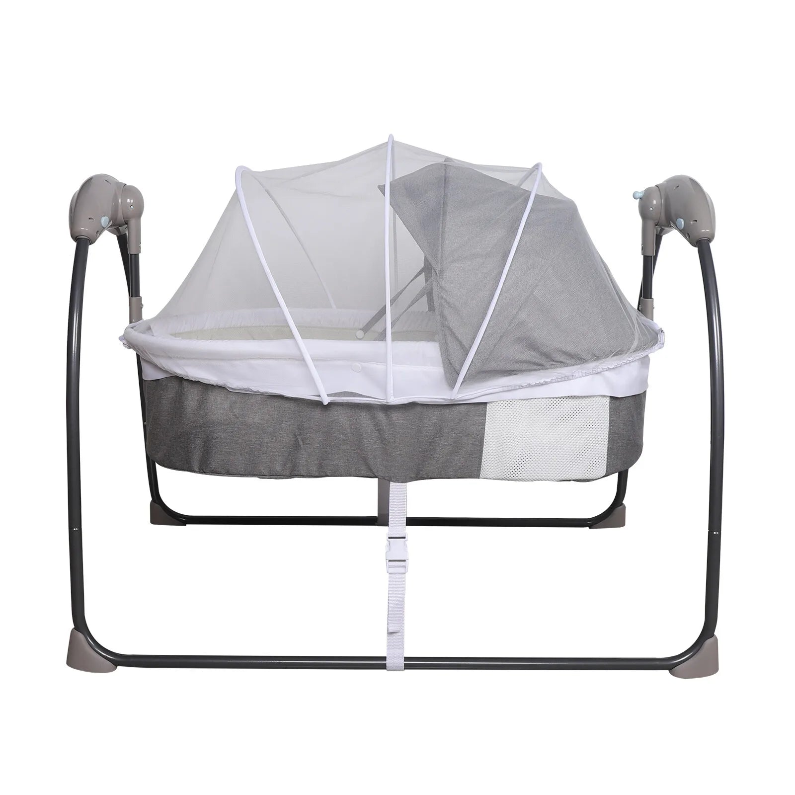 Bequemes 3-in-1-Baby-Elektro-Schüttelbett mit Fernbedienung, Musik und Moskitonetz, sichere Schlaflösung für Kleinkinder von 0–12 Monaten by Golden Bridge Store