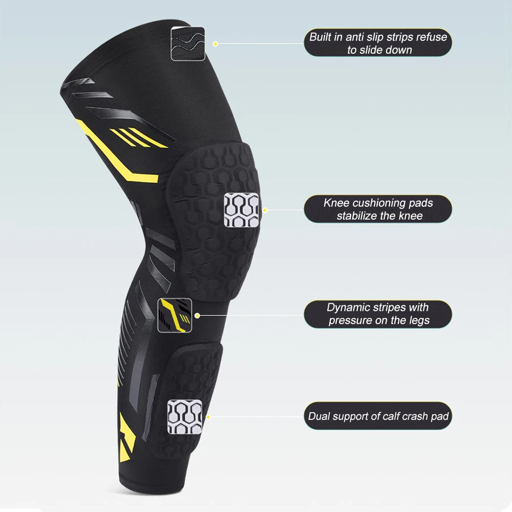 Kniebandage 2025: KEERUNNPC 1PCS Knee Compression Sleeve Basketball Volleyball Football - Adult Knee Brace Support Breathable Leg Sleeve Sports Collection