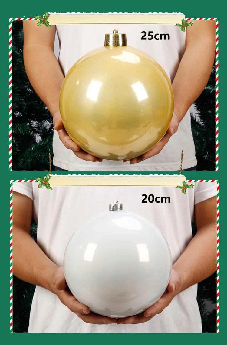 Pearlescent Kugel Glänzende Christbaumkugel - Durchmesser 12-25 cm Kunststoff