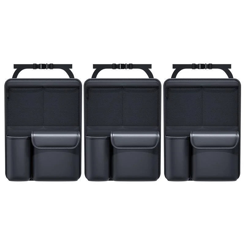 Auto Kofferraum Leder Aufbewahrung Tasche 2025 - Faltbar Auto Sitz Rücken Werkzeug Organizer - Multifunktional UV Aufbewahrung SUV Rücksitz Hängend Organizer