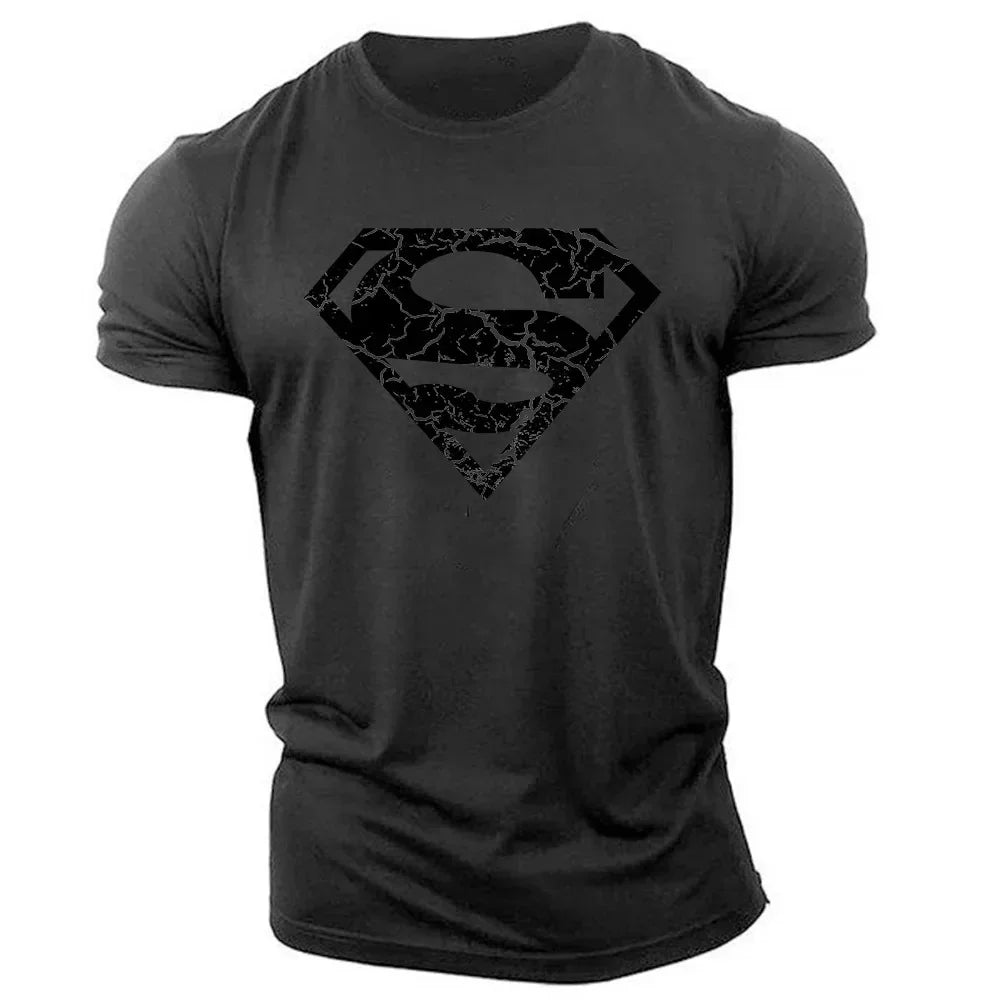 Herren T-Shirt 2025 - Summer Casual Outdoor Sports 2D Cartoon Print Quick Drying Crewneck