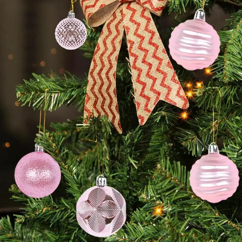 Choice Weihnachtskugeln Glitzer - 12er Set Durchmesser 6 cm Kunststoff