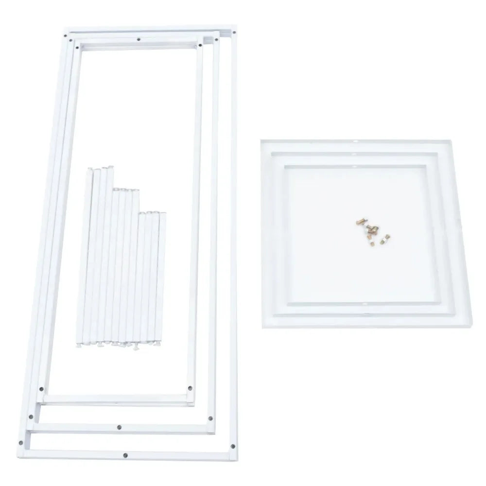 NONE Blumentopfständer Metall Geometrisch 1Etage 22x22x61cm