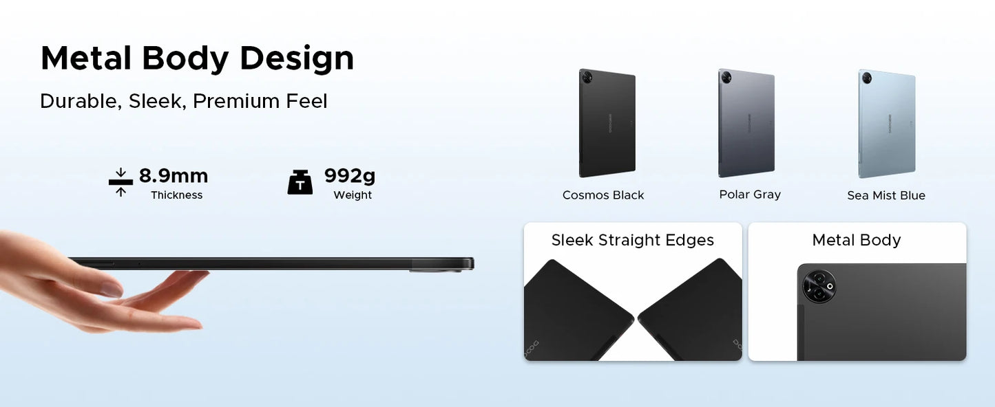 DOOGEE Tab E3 Max Gemini AI Quad-Lautsprecher - 14Zoll Display 256GBROM 13500mAh