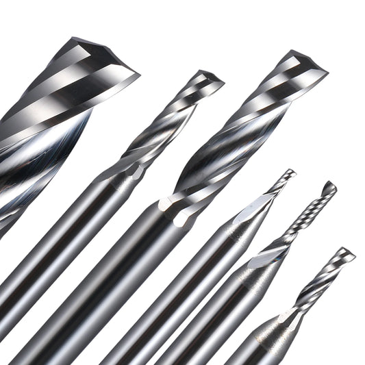 HOZLYCED Singleflute Spiralfräser - Ø3.175-8mm 38-80mm