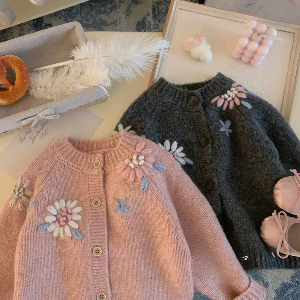 CZ4746 Strickcardigan - Größe 3-6 Jahre, Material Baumwolle/Polyester