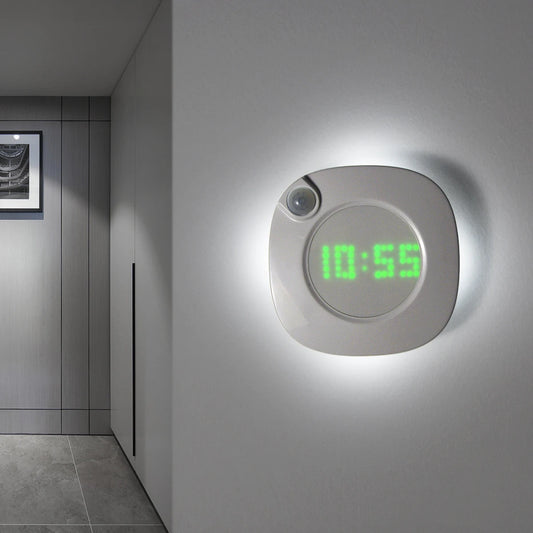 Smart-Wanduhr 2025: LED-Night-Light Motion-Sensor - USB Rechargeable Collection