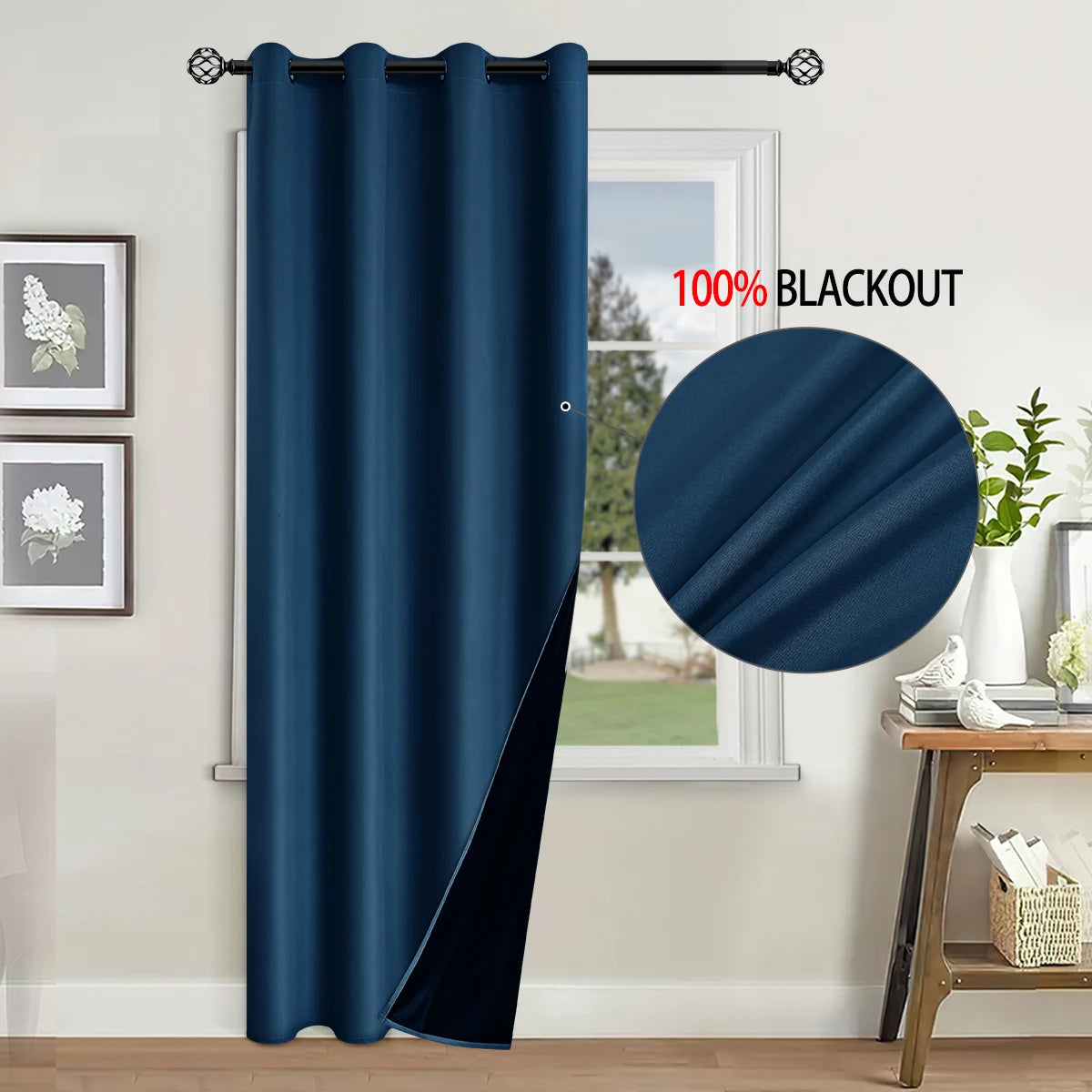 ZhejiangChoice Vorhang Einfarbig - Blackout 140x260