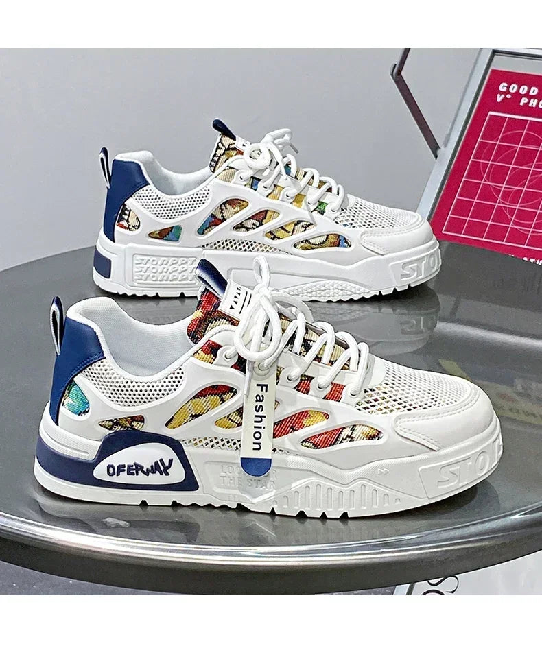 Zapatillas Hombre 2024 - Luxury Chunky Sneakers para Skateboard, Tenis Masculino Respirable y Cómodo (Casual/Running)
