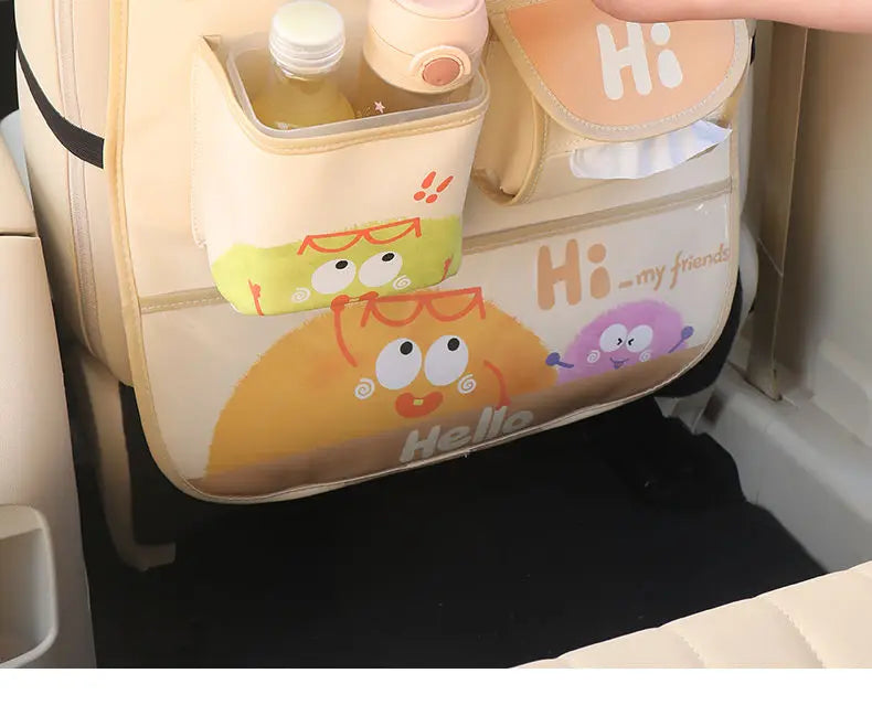 Car Seat Back Storage Bag Hanging Bag Multifunctional Storage Box Car Seat Back Storage Bag Car Interior Decoration Supplies
