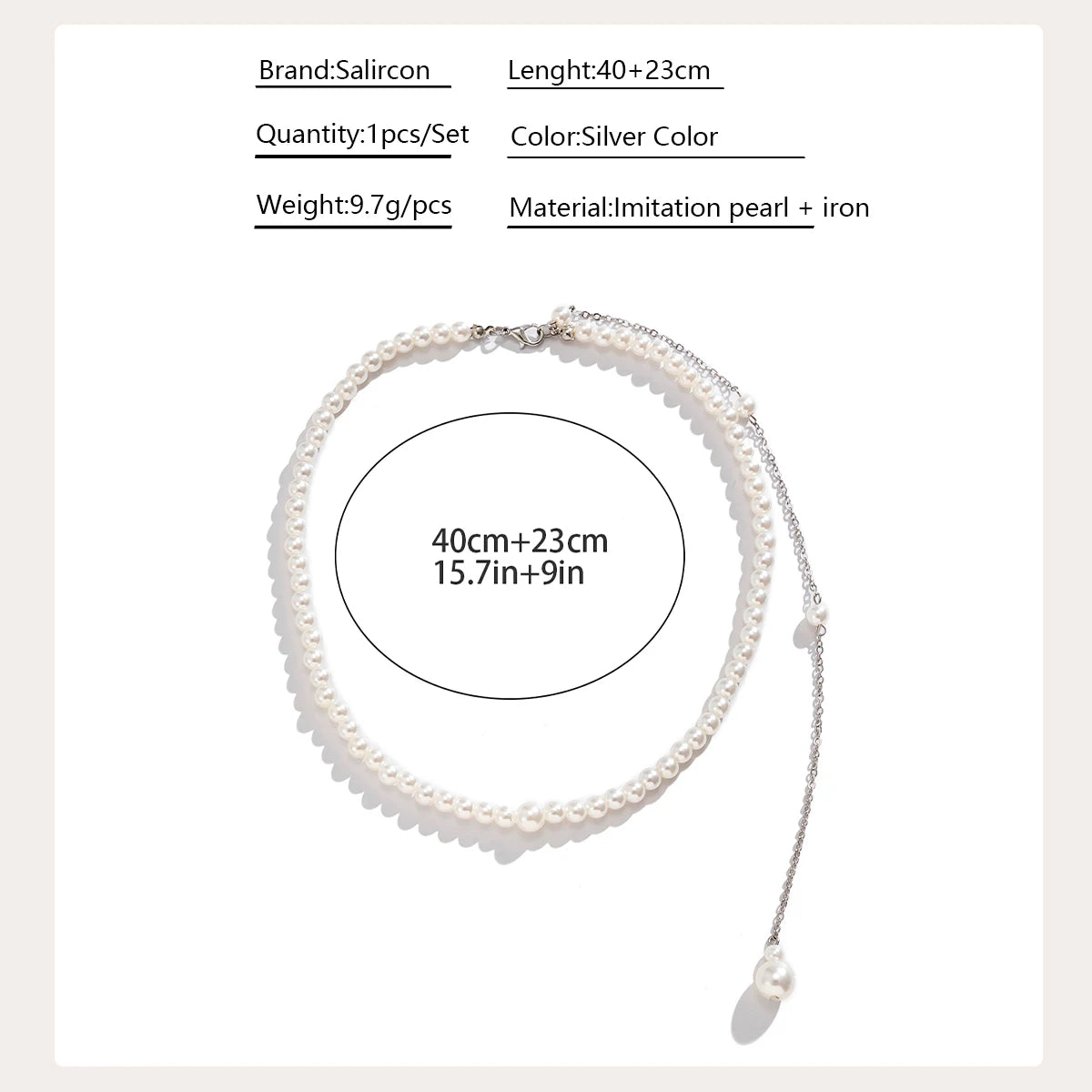 Vintage Elegante Simulierte Perlen Schlüsselbein Choker Halskette Für Frauen Lange Kette Quaste Anhänger Hochzeit Schmuck Bikini Brust Kette