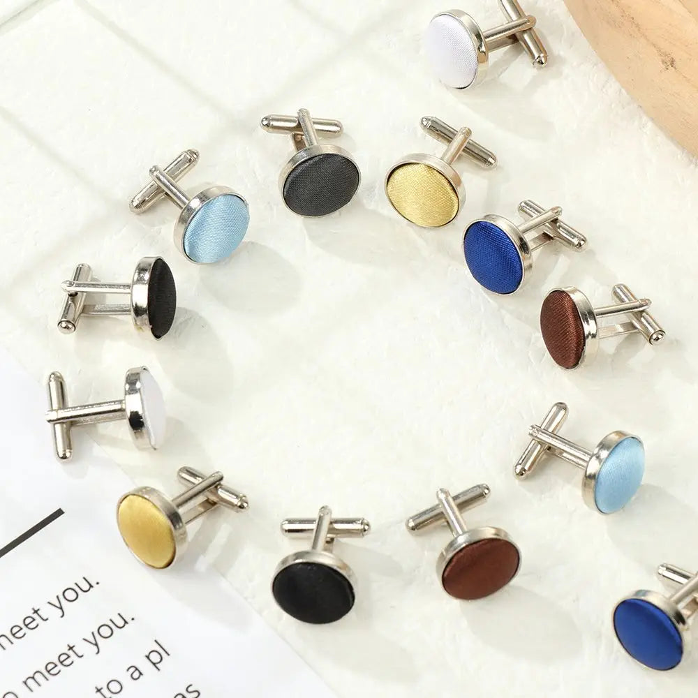 Manschettenknöpfe 2025: High Quality Novelty Stylish Plain Round Wedding - Mens Cufflinks Clothes Buttons Shirt Cuff Links Apparel Collection