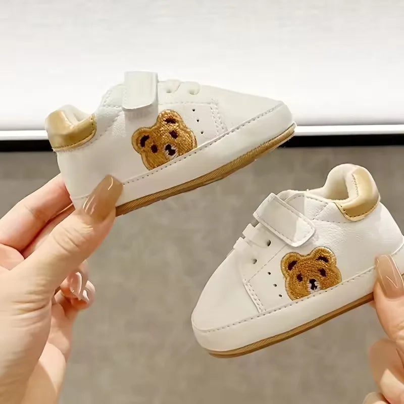 VALENSINA Panda Babyschuhe Anti Rutsch - 0-18 Monate Klett