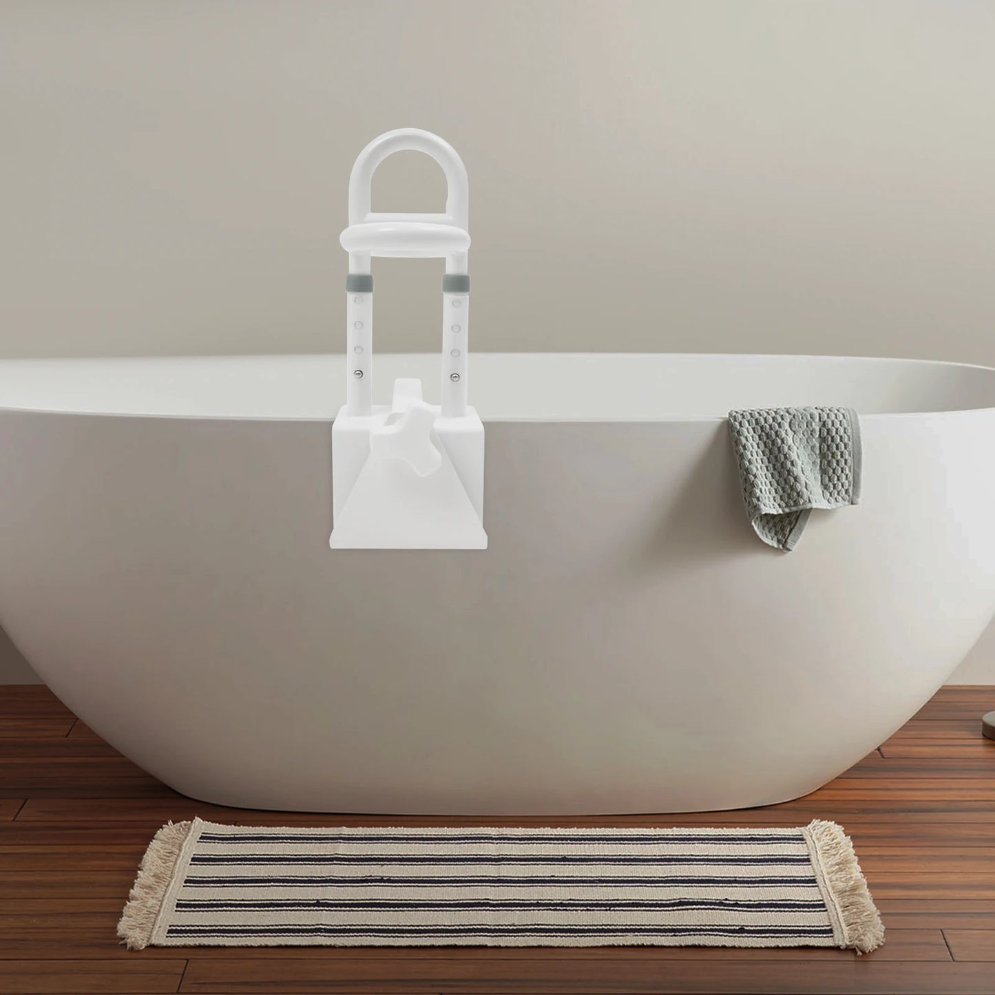 NONE Badewannen-Sicherheitsgeländer Verstellbar 9-17cm Tragkraft 136kg