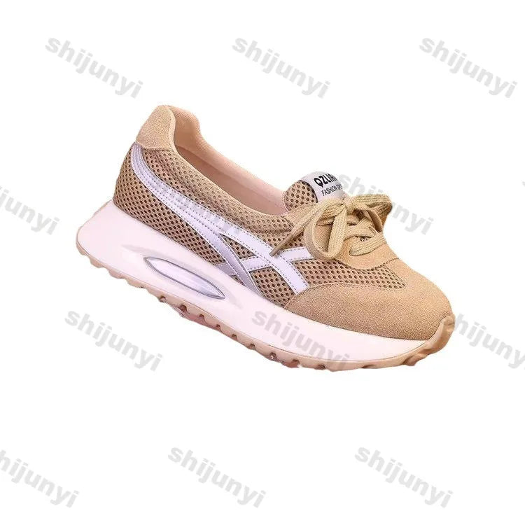 Women Sneakers 2025 New Breathable Loafers Lace Up Outdoor Large Size Office Women Lightweight Walking Shoes for Women Shoes