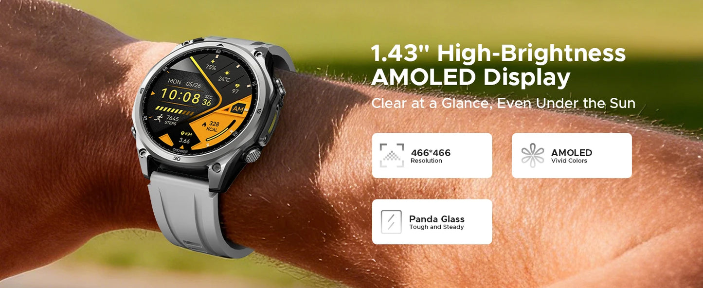 DOOGEE ANYWISE W1 LITE - Akku 8-12 Tage, 5ATM, 1,43Zoll