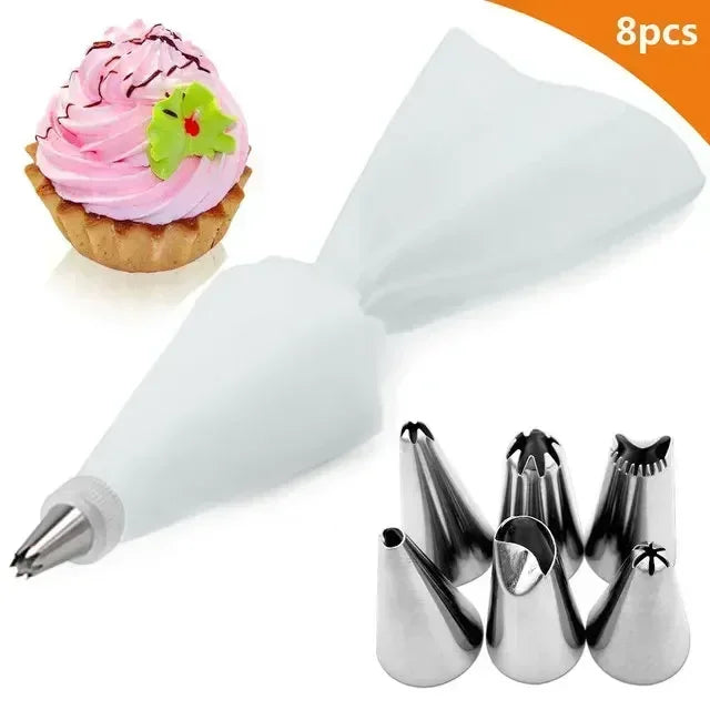 BCMJHWT Spritztüllen Set Silikon - 16 Stück 1 Beutel