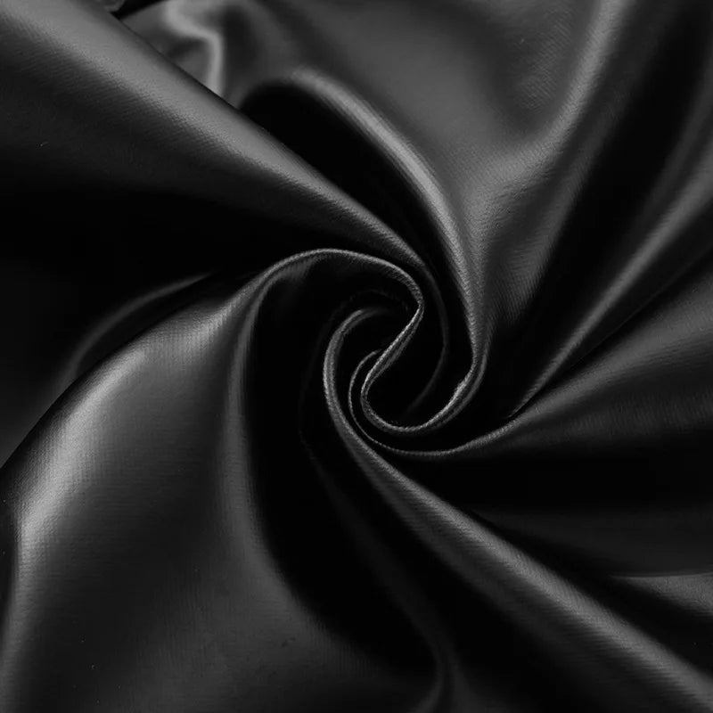 LEOSOXSCN PU Lederhose Schwarz Hohe Taille - Gr M Elastisch