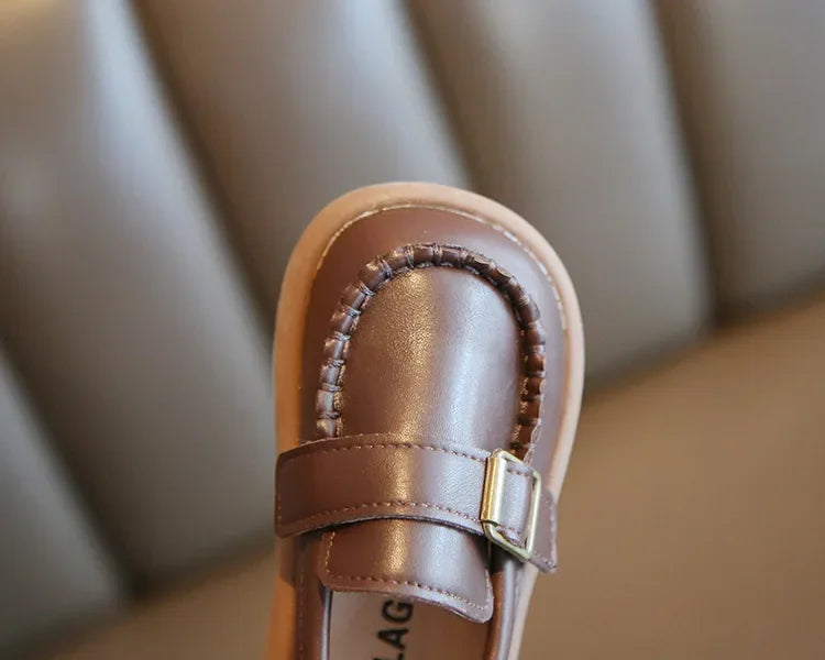 Jungen Casual Schuhe 2025 - Kleinkind Flache Loafer Slip-On - Frühling Herbst Runde Zehen Klassische Schnalle Hochzeit