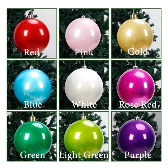 Pearlescent Kugel Glänzende Christbaumkugel - Durchmesser 12-25 cm Kunststoff