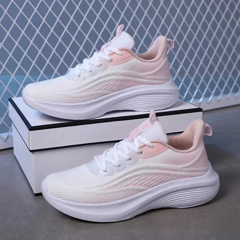 Womens Running Shoes Breathable Sport Tennis Sneakers Athletic Outdoor Gym Training Jogging Walking Shoes for Ladies