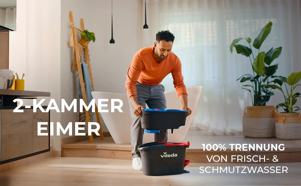 Innovatives Wischmopp-Reinigungsset Doppeltank - Kapazität 8L 40x25cm