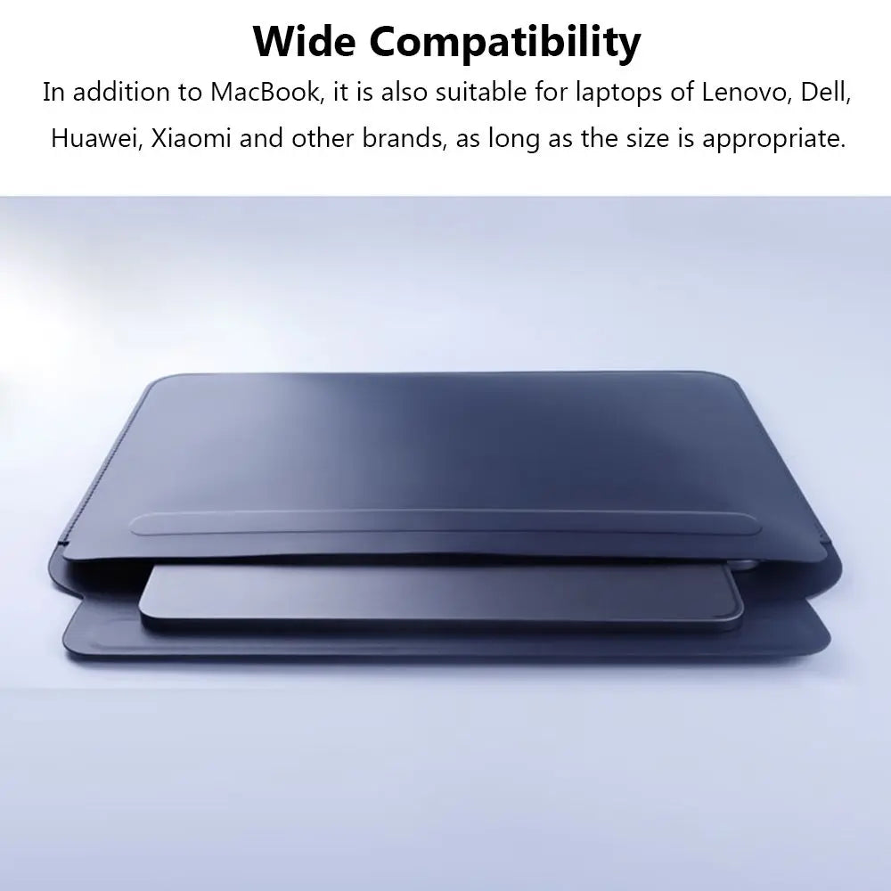 KUMON Slim Ultrabook-Hülle - 11/13/15 Zoll PU-Leder Stand