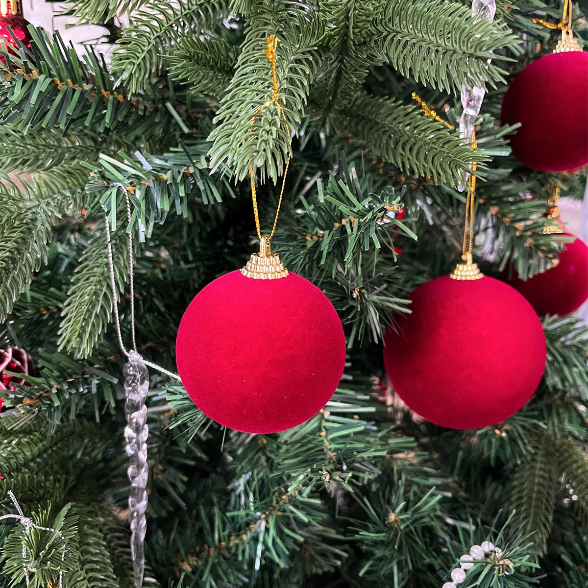 Choice Velvet Weihnachtskugeln Unzerbrechlich - Kunststoff, 6 cm, 30 St.