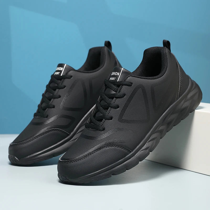 Sneakers Men Casual Shoes Comfotable Lightweight 2025 New Men High Quality Running Shoes Outdoor Waterproof Leather Sport Shoes