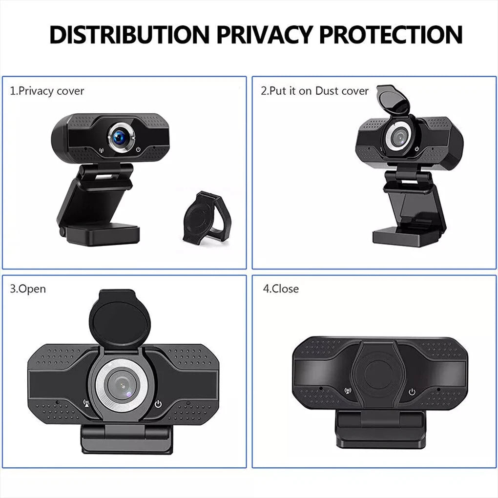 Max 1080P HD Webcam Manueller Fokus - 1080p, USB, kompakt