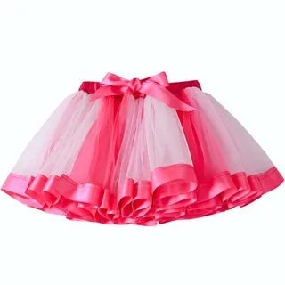 Toddler Girls Mesh Princess Skirt Set Movie Barbi T-shirt + Tutu Skirt 2Piece Suit for 4-10Yrs Girls Kid Clothing Birthday Party