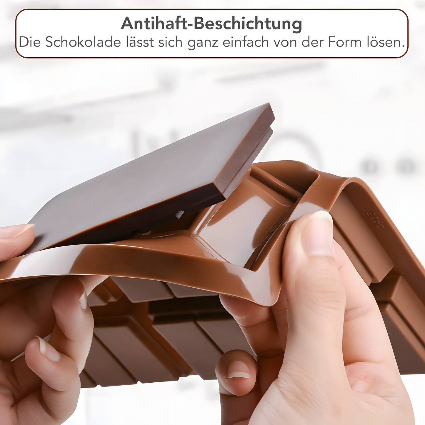 LebenForm SchokoForm Antihaft Silikon - 6 Tafeln, 230 C, Form 1