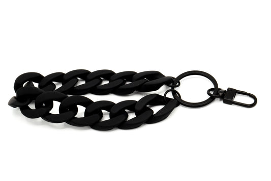 Schlüsselanhänger mit Karabiner "RUBBER EDITION" Schwarz