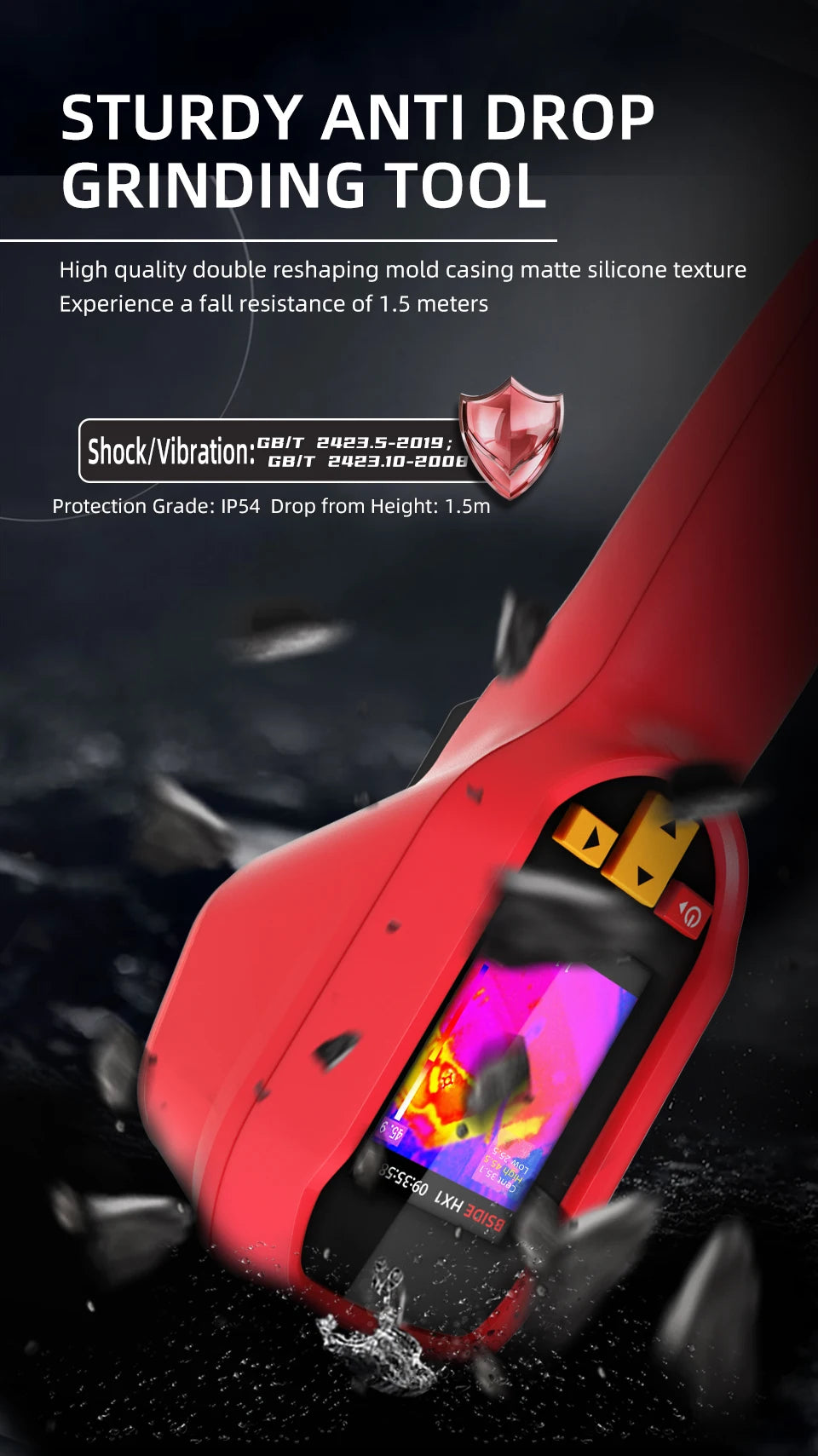 Cameră de termoviziune HX1 profesională, rezoluție 240×240 -20~550°C, cu software pentru PC