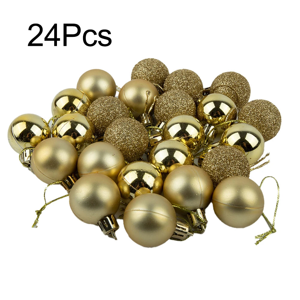 Choice Christbaumkugeln Kunststoff - 24 Stück, Ø3 cm