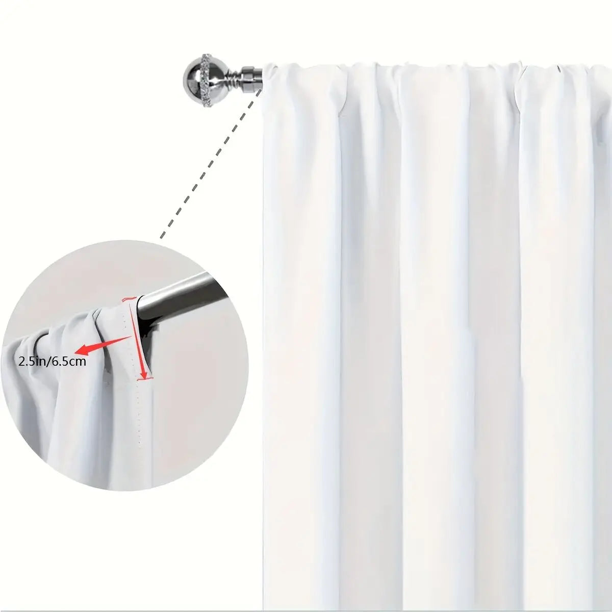 2pcs - Christmas Santa Claus Christmas print curtains, pole bag curtains, home decoration, room decoration