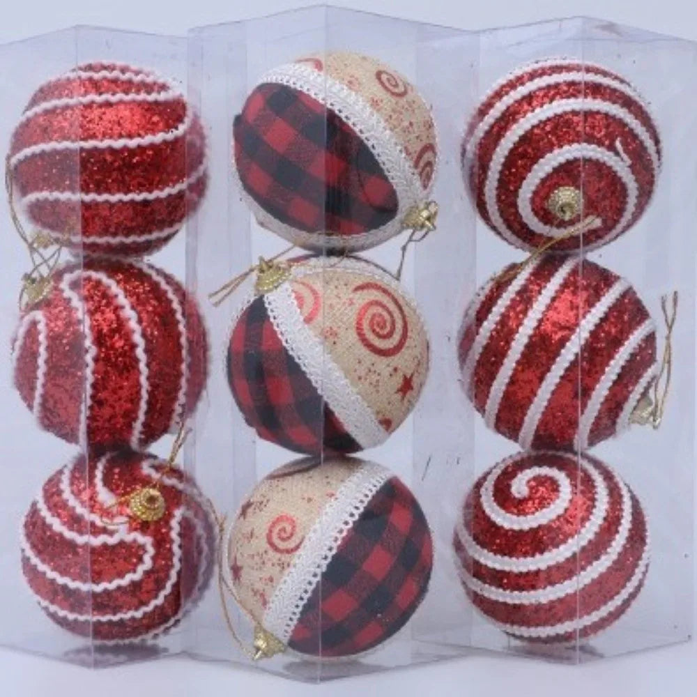 KugelGlanz Schaumstoffkugeln Glitzer - 2er Set, Durchmesser 8 cm