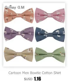 Solid Colors Polyester Adjustable Men's Accessory Set Elegant Pre-Tied Bow Tie Matching Pocket Square & Cufflinks for Wedding