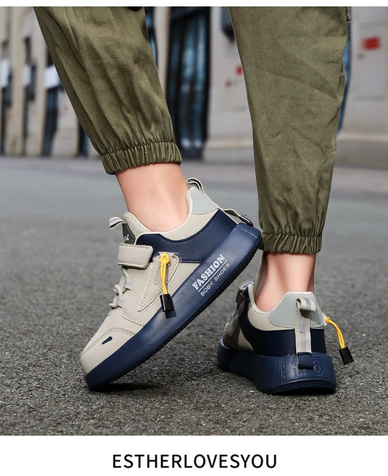 Jungen Mode Skate Schuhe 2025 - Dämpfende Sohle Fußgewölbe-Unterstützung - Plattfuß Casual Sneakers Schulschuhe