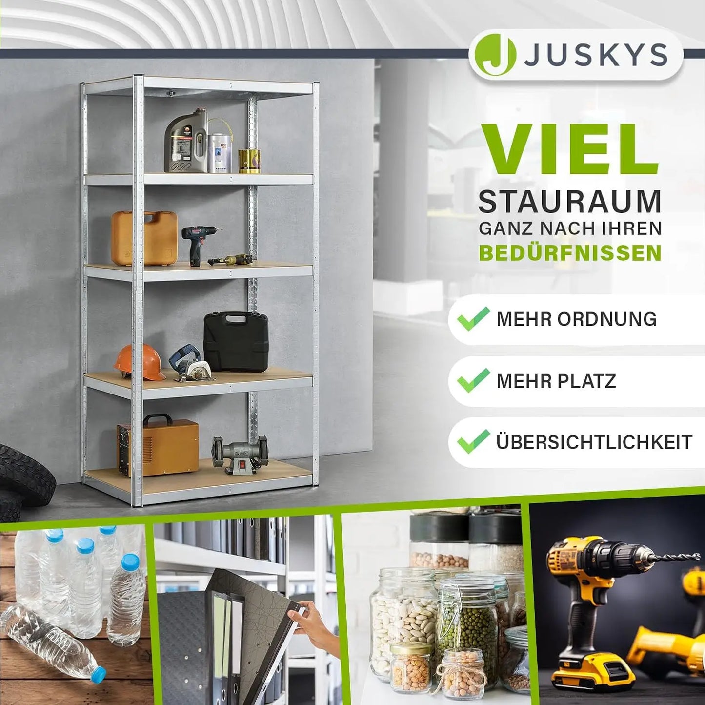 NBVCX Lagerregal Basic Schwerlast - Tragfähigkeit 3500 kg 180x90x40 cm by Golden Bridge Store