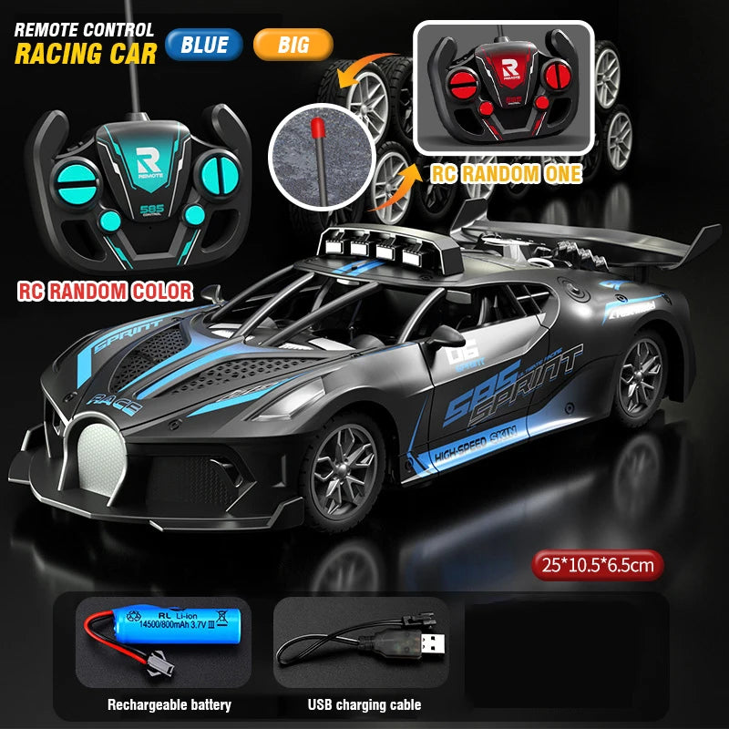 RC Car Toy 2.4G Drift Racing Remote Control Car High Speed Off Road Racing Car Toys for Boys Christmas Indoor Outdoor Gifts