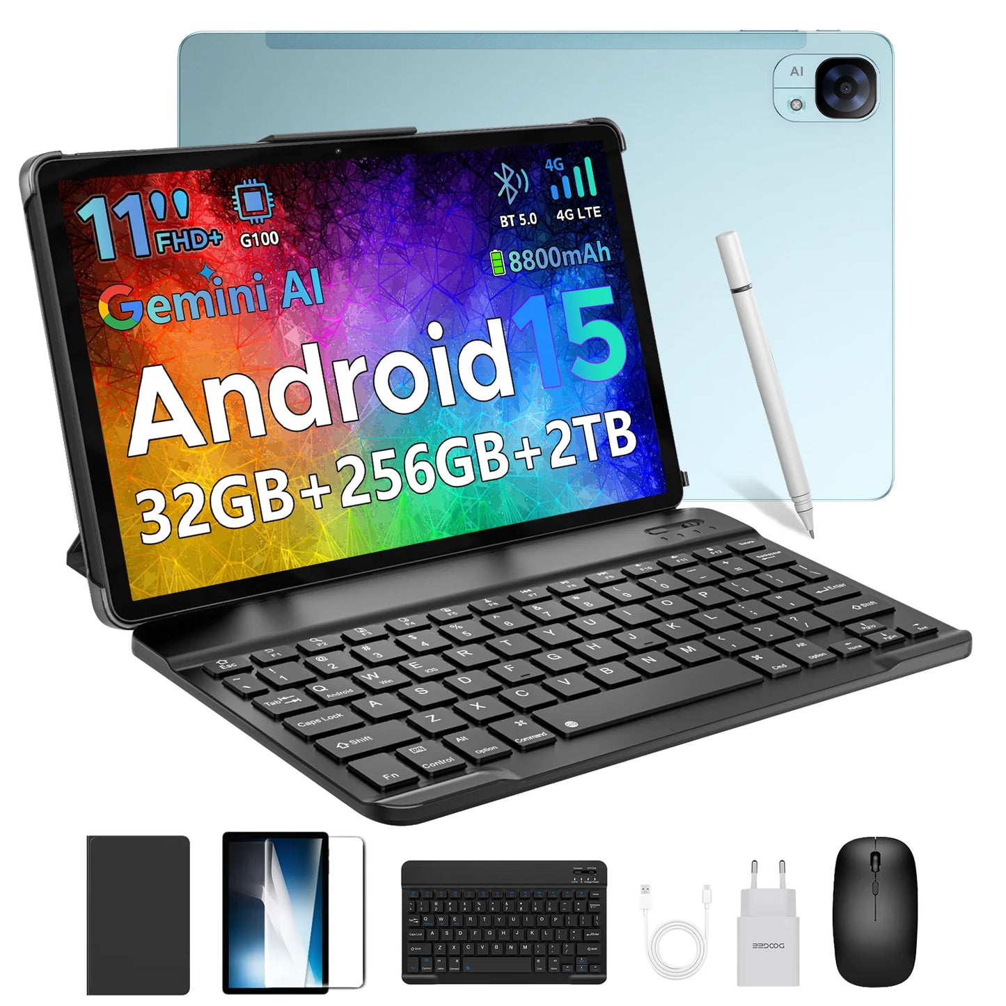 DOOGEE Tab E3 Ultradünn 7,5 Mm - 256 GB Speicher, 8800 mAh Akku, 11 Zoll Display