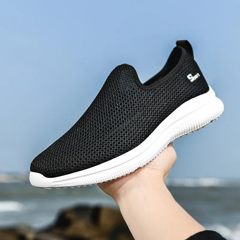 Herren Sneakers Atmungsaktiv Sommer Unisex Casual Schuhe Outdoor Rutschfest Mesh Loafers Walking Leicht Mode Männlich Tennis Schuhe