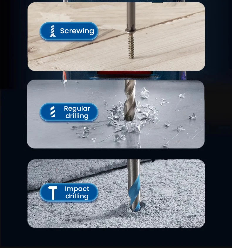 Bosch GSB 185 Li Cordless Impact Drill 3 In 1 Multifunctional 50Nm Electric Screwdriver Brushless Hammer Drilling Pro Power Tool