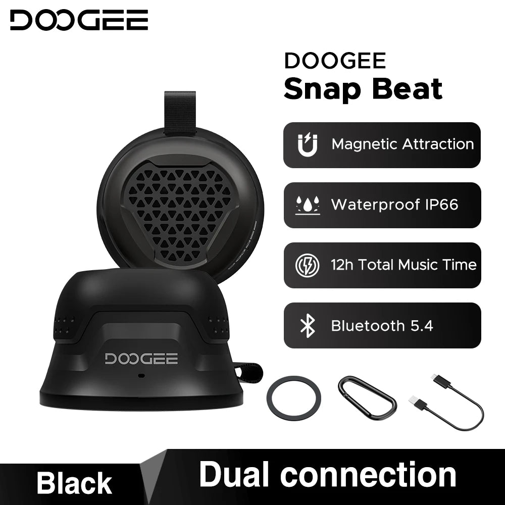 DOOGEE SnapBeat Magnetischer BT-Lautsprecher - 12h Akku, <25W, Kompakt