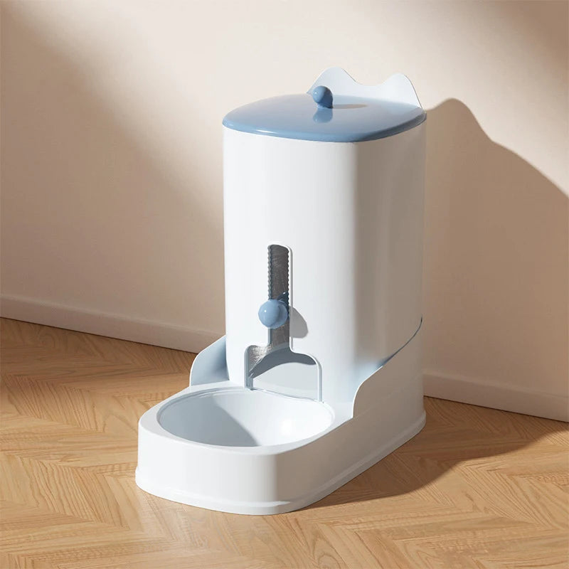 Cat and dog feeder Pet water dispenser Cat food bowl Large capacity feeder water dispenser Pet supplies