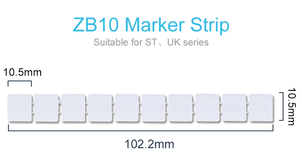 10Pcs ZB5 Label für PT2.5 ST2.5 UKK3 Standard